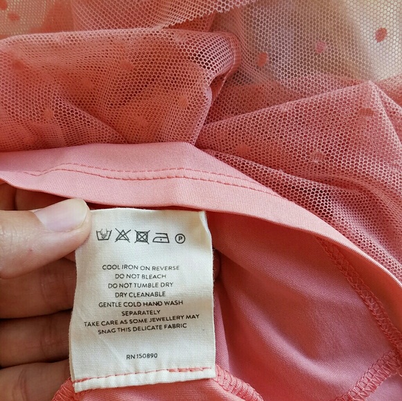 New spell designs grace cutout tulle gown peach M - Picture 9 of 9